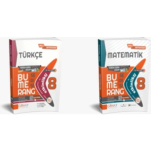 Günay Yayınları Güncel 8. Sınıf Türkçe ve Matematik Bumerang Konu Anlatımlı