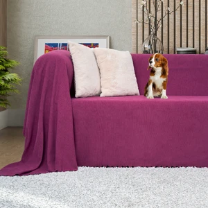 Latuda Concept Kaymaz Koltuk Örtüsü Çift Taraflı Mikrofiber Şönil 175x300 cm Mürdüm – Kedi Köpek ve Çocuk Dostu
