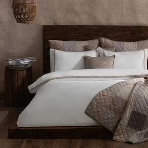 Afra Nevresim Seti Double 200X220 cm Ekru