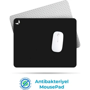 Siyah Gaming ve Ofis Mouse Pad 27X23CM Bakterileri Önleyici Mousepad Oyuncu Uzun ve Büyük Boy Fare Altlığı