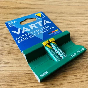 Ata Elektronik Oyuncaklar Tv Kumandaları Için Yeni Seri VARTA 800MAH Ince Aaa Şarj Edilebilir Pil  Ince Şarzlı Pil 800 Ince Şarjlı Pil 800 Mah 2'li Paket 1 Kart 2 Adet Aaa