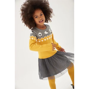 Kız Çocuk Elbise Sarı