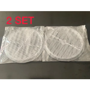2 Set Şeffaf Cam Menfez Kapağı