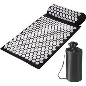 Akupunktur Masaj Özellikli Dikenli Siyah Yoga Mat