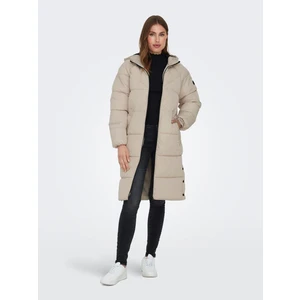 Oversize Kapüşonlu Midi Şişme Kaban - Kışlık - Sıcak ve Şık