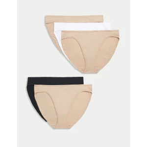 Marks & Spencer 5'li Cotton Lycra® High Leg Külot Seti