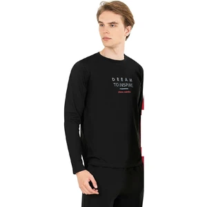 Pierre Cardin 6035 Erkek Siyah Uzun Kollu Pijama Takımı