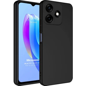 Matte Silicone Tecno Spark 10C Kılıf Siyah