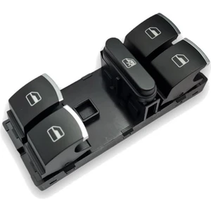 Vw Tiguan 2012-2015 Sol Ön Cam Açma Düğmesi Dörtlü Krom 5K4959857A