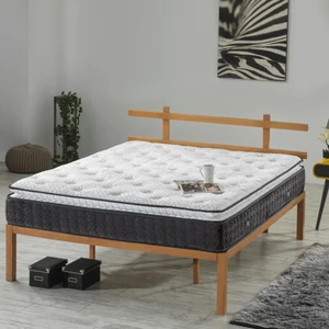 Mubah Lara Tek ve Çift Kişilik Ultra Ortopedik Tavşan Tüyü Kumaş - Pedli Paket Yaylı Yatak