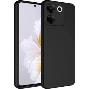 Matte Silicone Tecno Camon 20 Kılıf Siyah