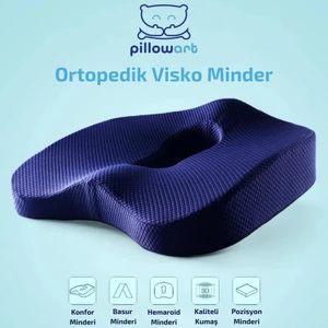 Visco Ortopedik Oturma Simidi Koltuk Minderi Visko Kuyruk Sokumu Yastığı