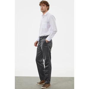 Klasik Chino Kadife Pantolon - Gri