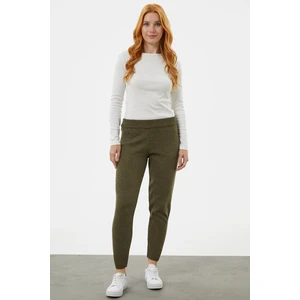 Jogger Rahat Kalıp Triko Pantolon - Haki