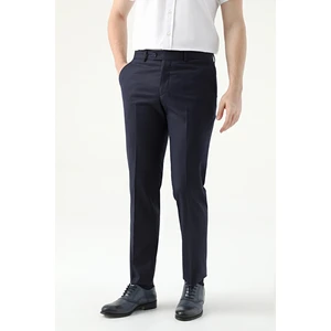 D'S Damat Slim Fit Lacivert Düz Kumaş Pantolon 1HE03ER01320M
