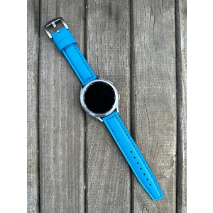 Brown Art Craft 22MM Samsung Galaxy Watch 3 4 5 6 Pro Classic Italyan Derisi Akıllı Saat Kordonu