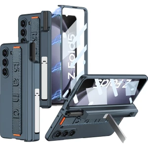 Samsung Galaxy Z Fold5 5g Kasa Kalem Tutucu Bilek Kayış Pc Telefon Kapağı Ön Ekran Filmi (Yurt Dışından)