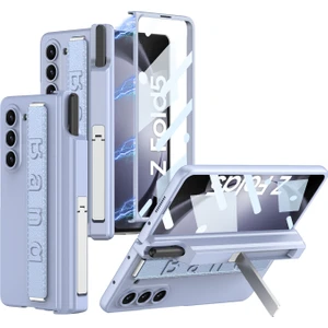 Samsung Galaxy Z Fold5 5g Kasa Kalem Tutucu Bilek Kayış Pc Telefon Kapağı Ön Ekran Filmi (Yurt Dışından)
