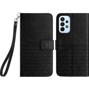 Samsung Galaxy A23 Telefon Cüzdan Kılıf Mikrofiber Deri Stand Kapağı (Yurt Dışından)