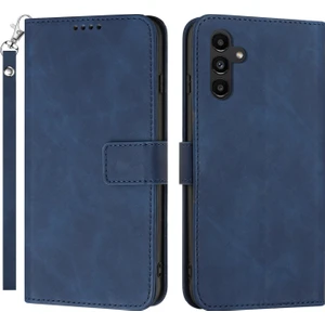 Samsung Galaxy A54 5g Anti-Çizelge Pu Deri Deri Cüzdan Folio Kapak Standı Dokulu Telefon Kılıfı (Yurt Dışından)
