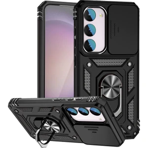 Samsung Galaxy S23 Fe Kılıf Slayt Kamera Kapağı Pc + Tpu Cep Telefonu Kapağı Halka Kickstand (Yurt Dışından)