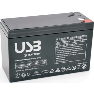 USB USL120090-2 12V 9AH Kuru Tip Akü