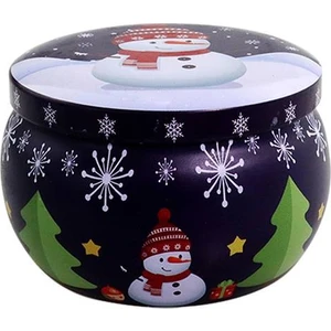 Çikolata Noel Küçük Teneke Kutu Teneke Teneke Yaratıcı Kurabiye Şeker Kavanozu Noel Mum Kavanozu D227 (Yurt Dışından)