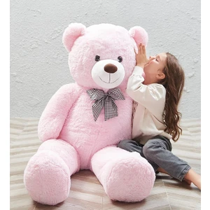 160 cm Sevgiliye Özel Romantik Dev Boy Papyonlu Peluş Ayı- % 100 Yerli
