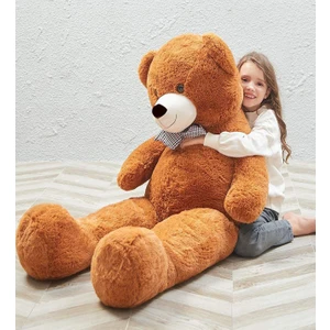 160 cm Sevgiliye Özel Romantik Dev Boy Papyonlu Peluş Ayı- % 100 Yerli