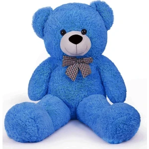 Papyonlu Sevimli Peluş Şaşkın Ayı 80 cm - Sevgiliye Özel Hediye