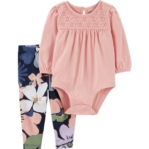 Kız Bebek 2'li Alt Üst Set Pembe