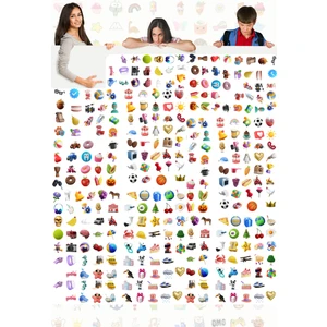 Etiketçi Paşa 300 Adet 3D Sticker - Defter,planner, Ajanda ve Günlükler Için Eğlenceli Çıkartma Etiketler