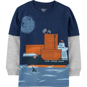 Küçük Erkek Çocuk Tshirt Lacivert