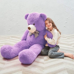 160 cm Sevgiliye Özel Romantik Dev Boy Papyonlu Peluş Ayı- % 100 Yerli