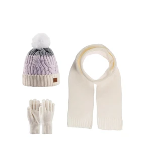 Miniko Kids Kitti Kız Çocuk K23180-07 9-15 Yaş Atkı Bere Eldiven Set
