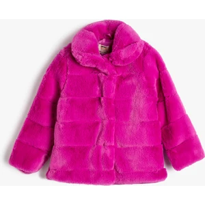 Peluş Mont Pamuk Astarlı Çıtçıt Kapamalı