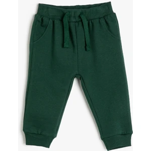 Basic Jogger Eşofman Altı Şardonlu Cepli Beli Bağlamalı Pamuklu