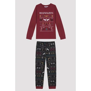 Lic Hogwarts Fam Uzun Kollu Pijama Takımı