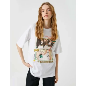 Kadın Giyim Tişört 3SAL10037IK Ekru