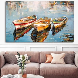 AR AJANS KANVAS TABLO Yağlı Boya Sandallar Kanvas Tablo AR032