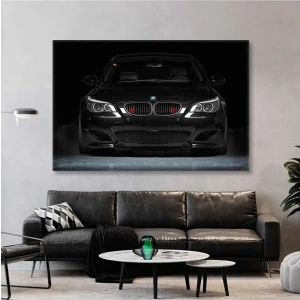 AR AJANS KANVAS TABLO Son Model Asil Araba Spor Araba Bmw 5 Serisi E60 Kasa E 60 Kanvas Tablo ART0093