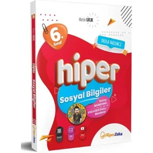 Hiper Zeka Yayınları 6. Sınıf Sosyal Bilgiler Konu Anlatımlı - Soru Bankası