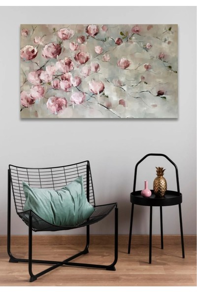 AR AJANS KANVAS TABLO Pembe Çiçek Duvar Kanvas Tablo ART0012