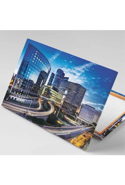 AR AJANS KANVAS TABLO Şehir Manzarası Emlak Real Estate Emlakçı Kanvas Tablo ART0042
