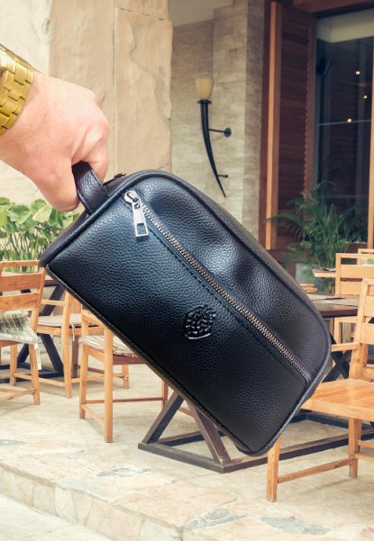Luccacci Deri Erkek El Çantası,traş çantası,seyehat çantası( Vinleks Deri)