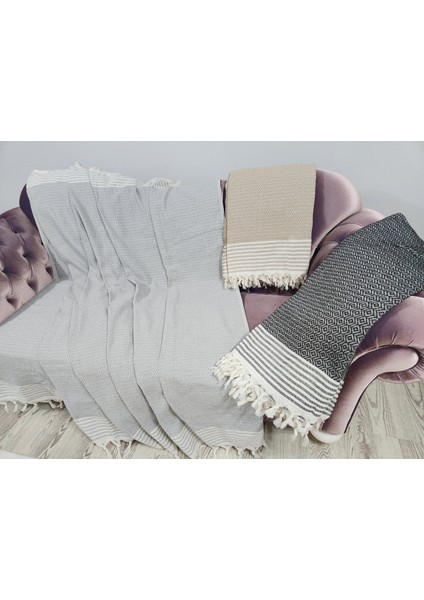 %100 Pamuk Gri Koltuk, Kanepe, Çekyat Örtüsü 180 x 300 fiyatları