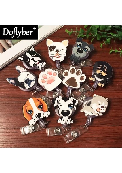 24 Karikatür Köpek Paw Hemşire Doktor Diş Hekimi Geri Çekilebilir Çekme Rozet Makara Sergi Kımlık Kordon Adı Etiketi Kart Rozeti Tutucu Ofis Arzı (Yurt Dışından) fiyatları