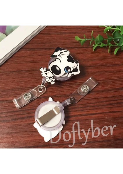 24 Karikatür Köpek Paw Hemşire Doktor Diş Hekimi Geri Çekilebilir Çekme Rozet Makara Sergi Kımlık Kordon Adı Etiketi Kart Rozeti Tutucu Ofis Arzı (Yurt Dışından) fırsatları