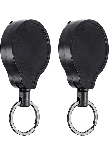 Siyah Dış Mekan Hırsızlığa Karşı Rozet Makaraları 70CM Geri Çekilebilir Uzunluk 360° Dönebilen Kemer Çok Amaçlı Kanca Dış Mekan Anahtarlık Tutucu (Yurt Dışından) indirimleri