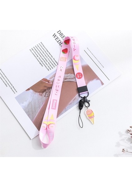 Gs-05 Anime Karikatür Doraemon Anahtarlık Kordon Telefon Kılıfı Boyun Askısı Kımlık Kartı USB Rozet Tutucu Asmak Halat (Yurt Dışından)